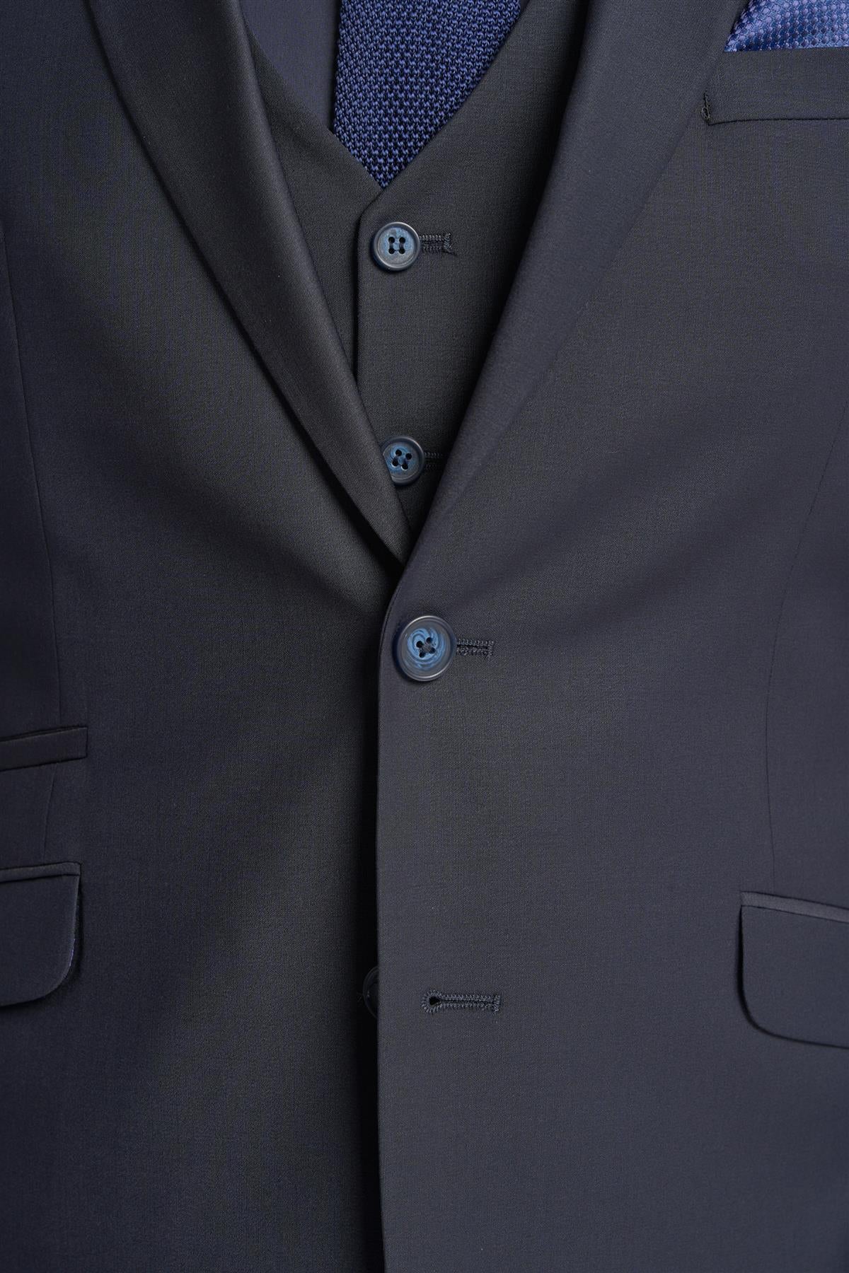 Bond Wool Rich Midnight Navy Blazer - Image 5