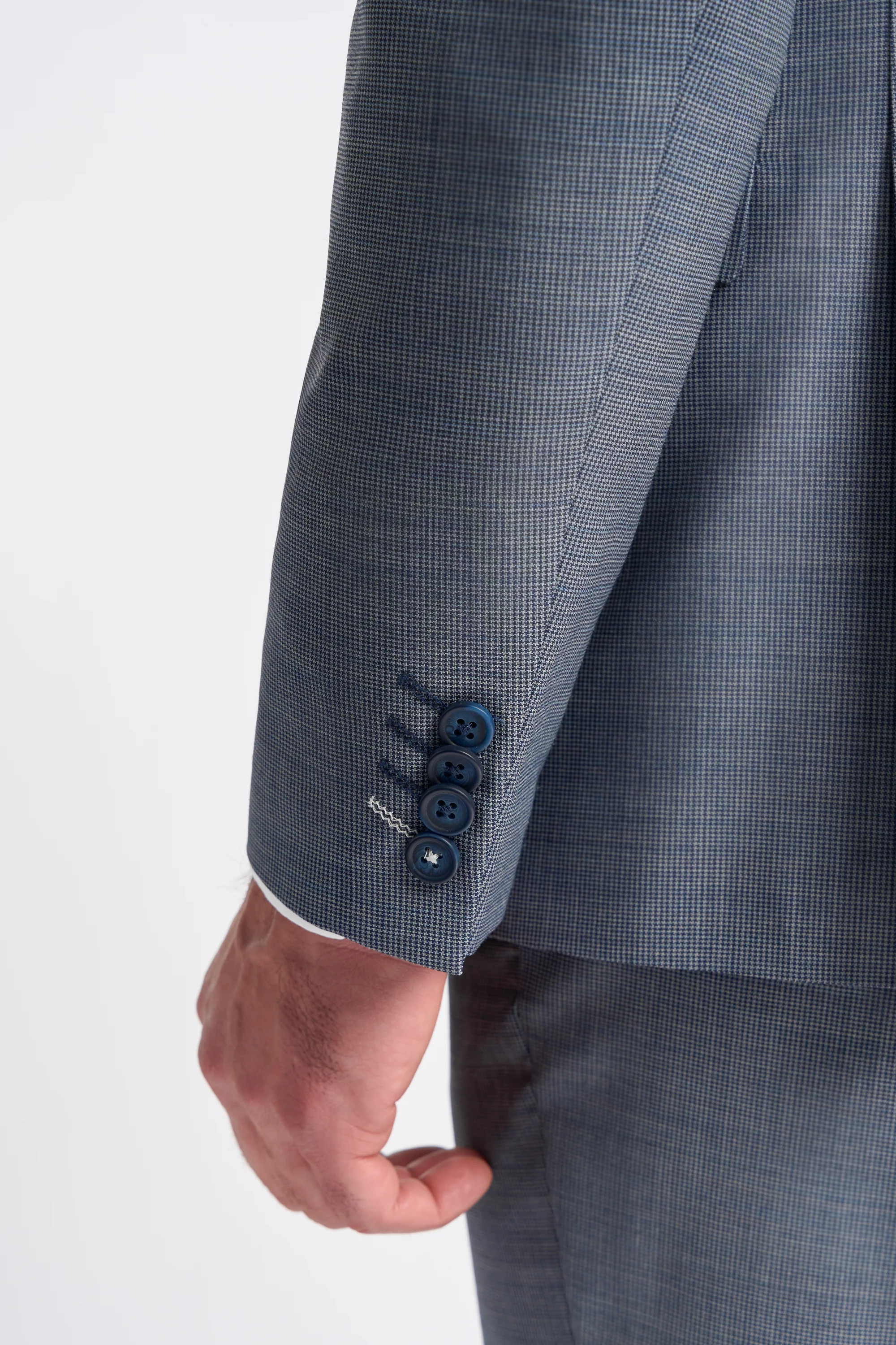 Bond Wool Rich Puppy Tooth Three Piece Suit - Image 4