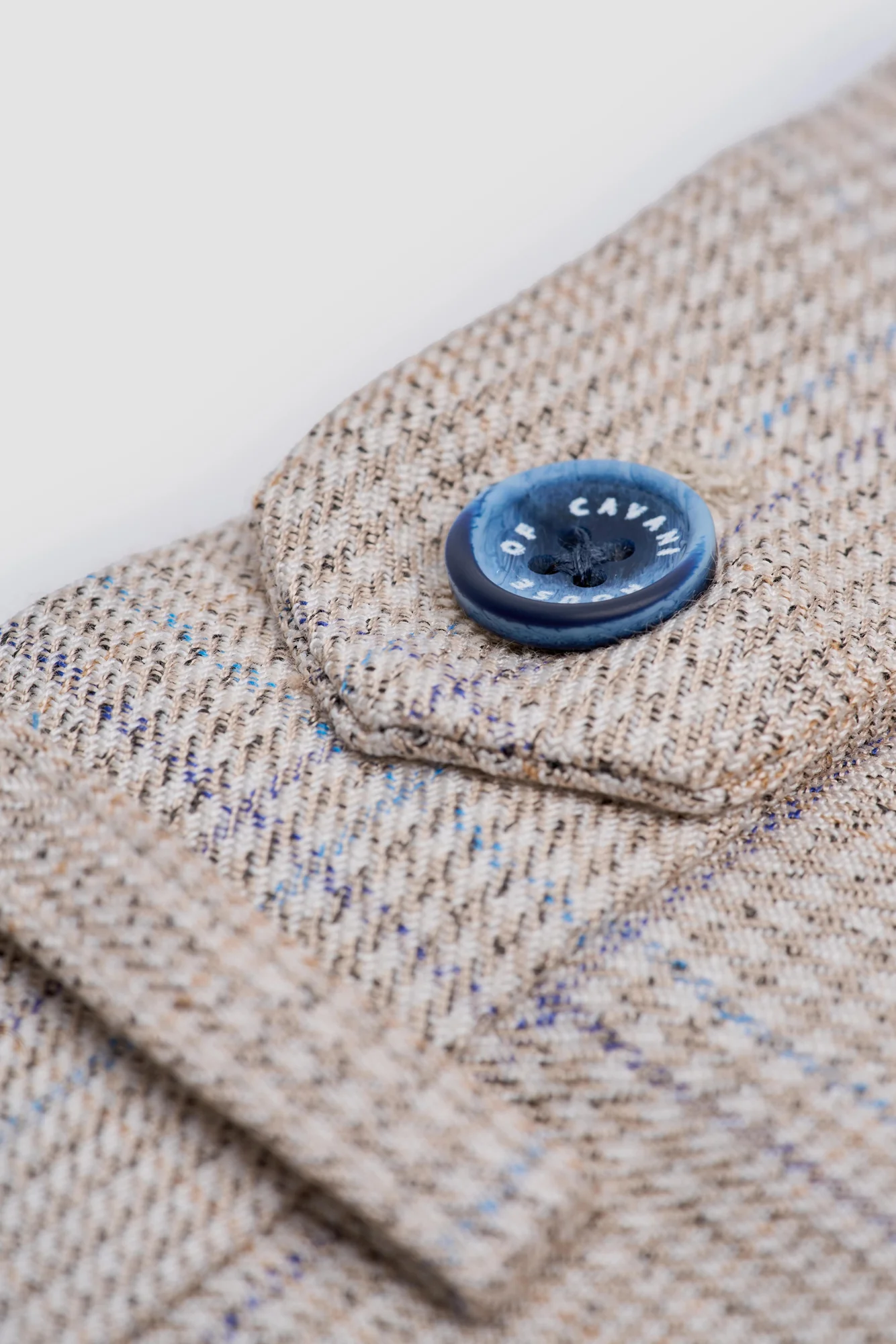 Caridi Beige Check Trousers - Image 4