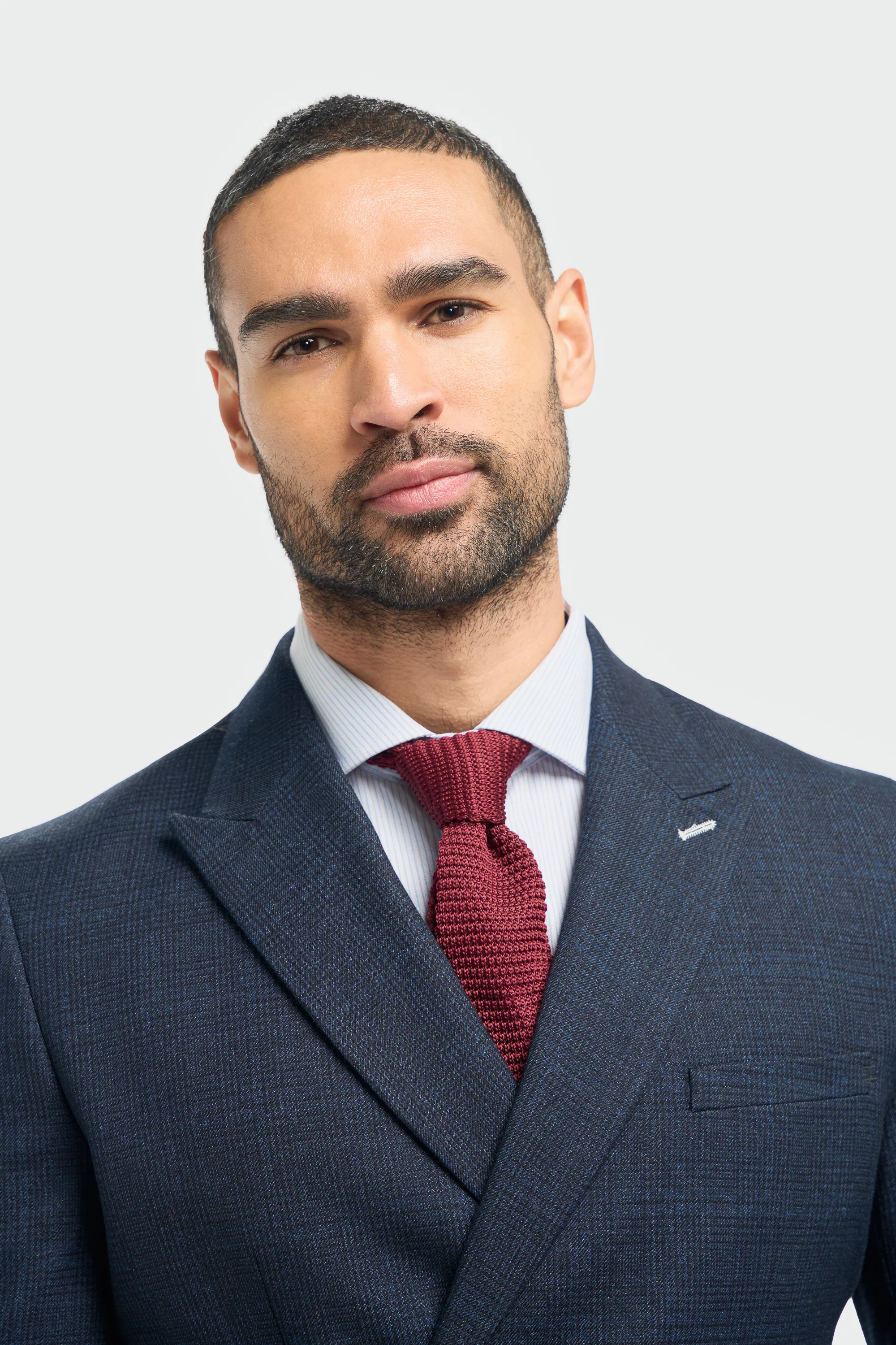 Caridi Navy Double Breasted Two Piece Suit - Image 3