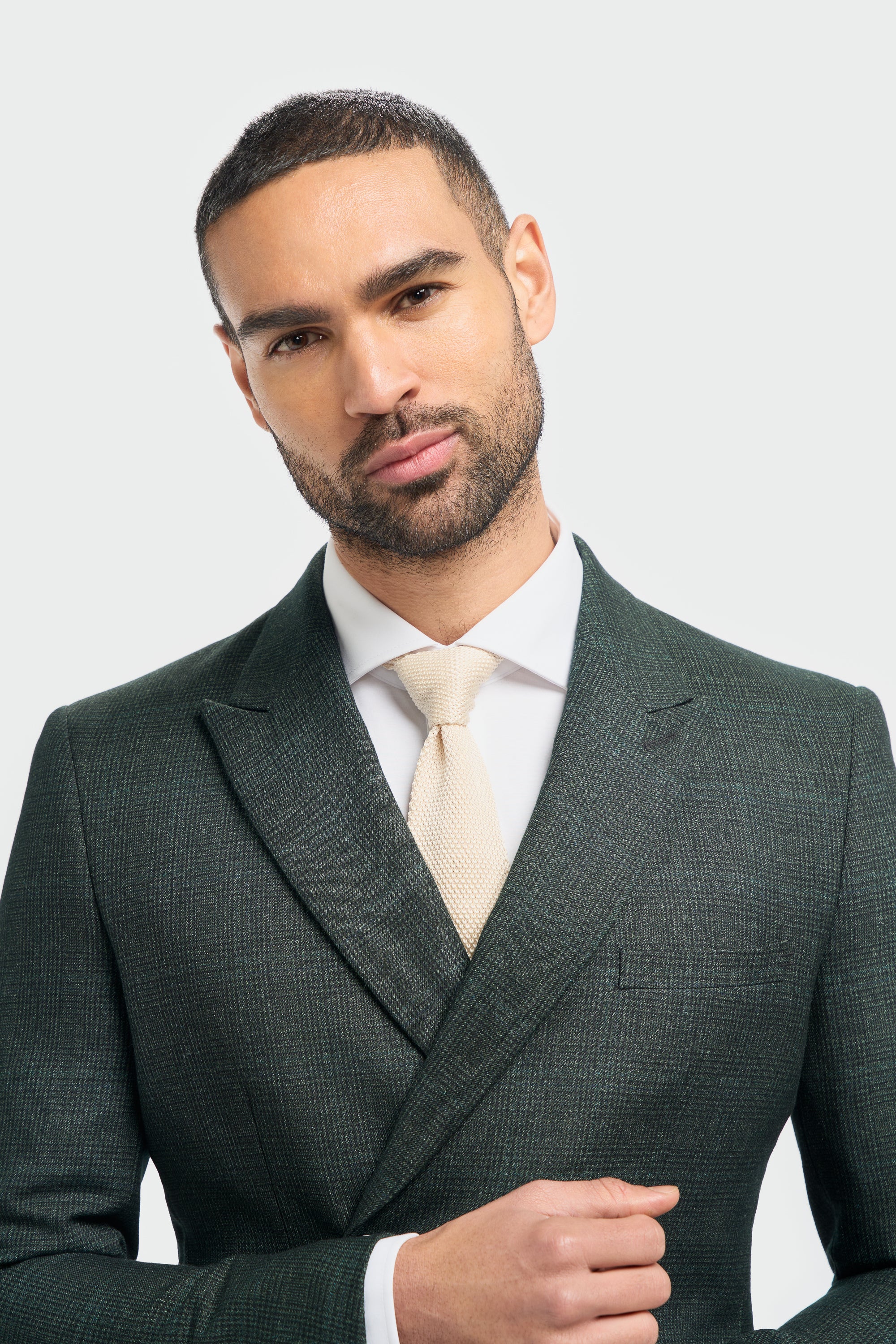 Caridi Olive Double Breasted Two Piece - Image 3