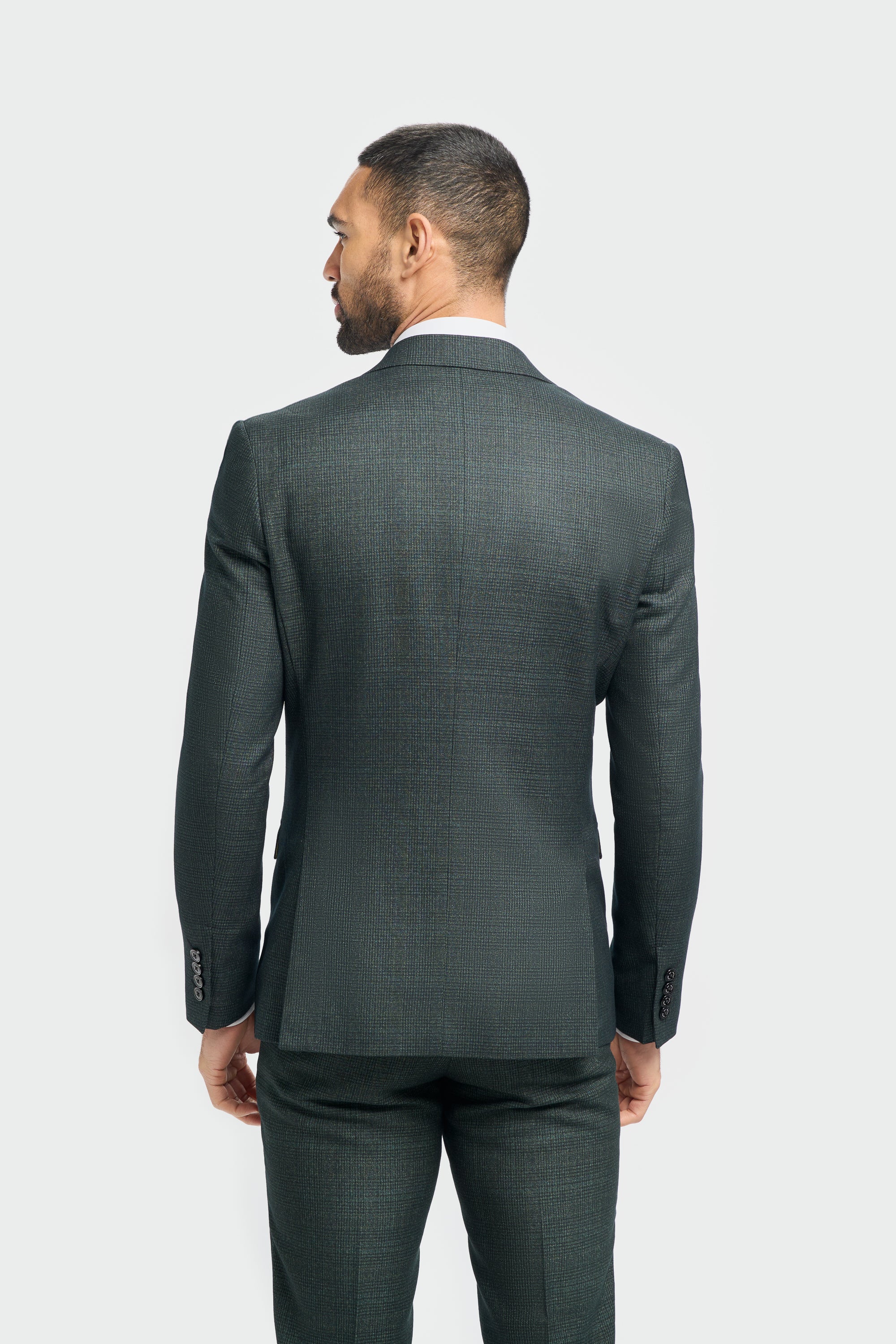 Caridi Olive Double Breasted Two Piece - Image 4