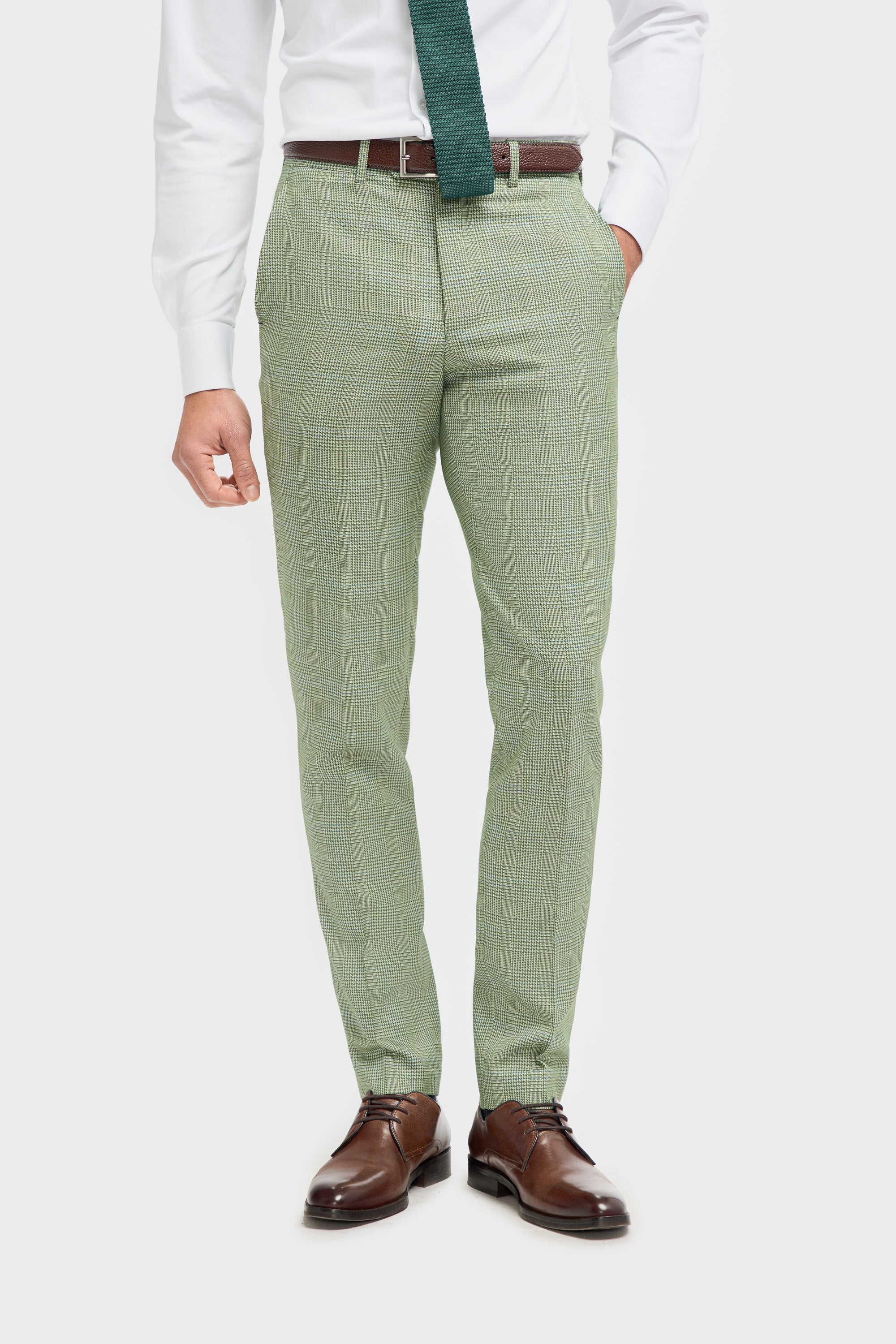 Caridi Sage Regular Check Three Piece Suit - Image 8