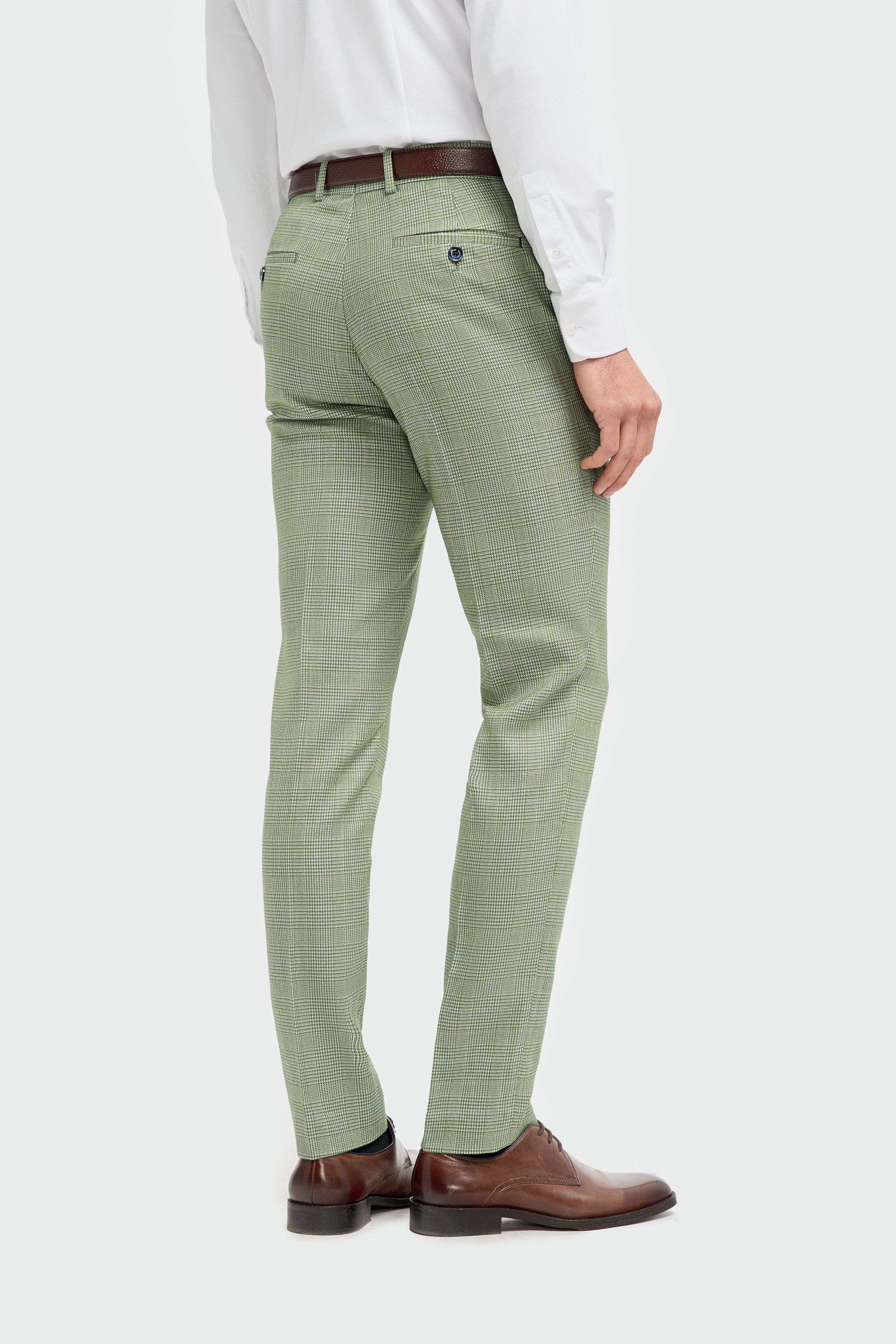 Caridi Sage Regular Check Three Piece Suit - Image 9