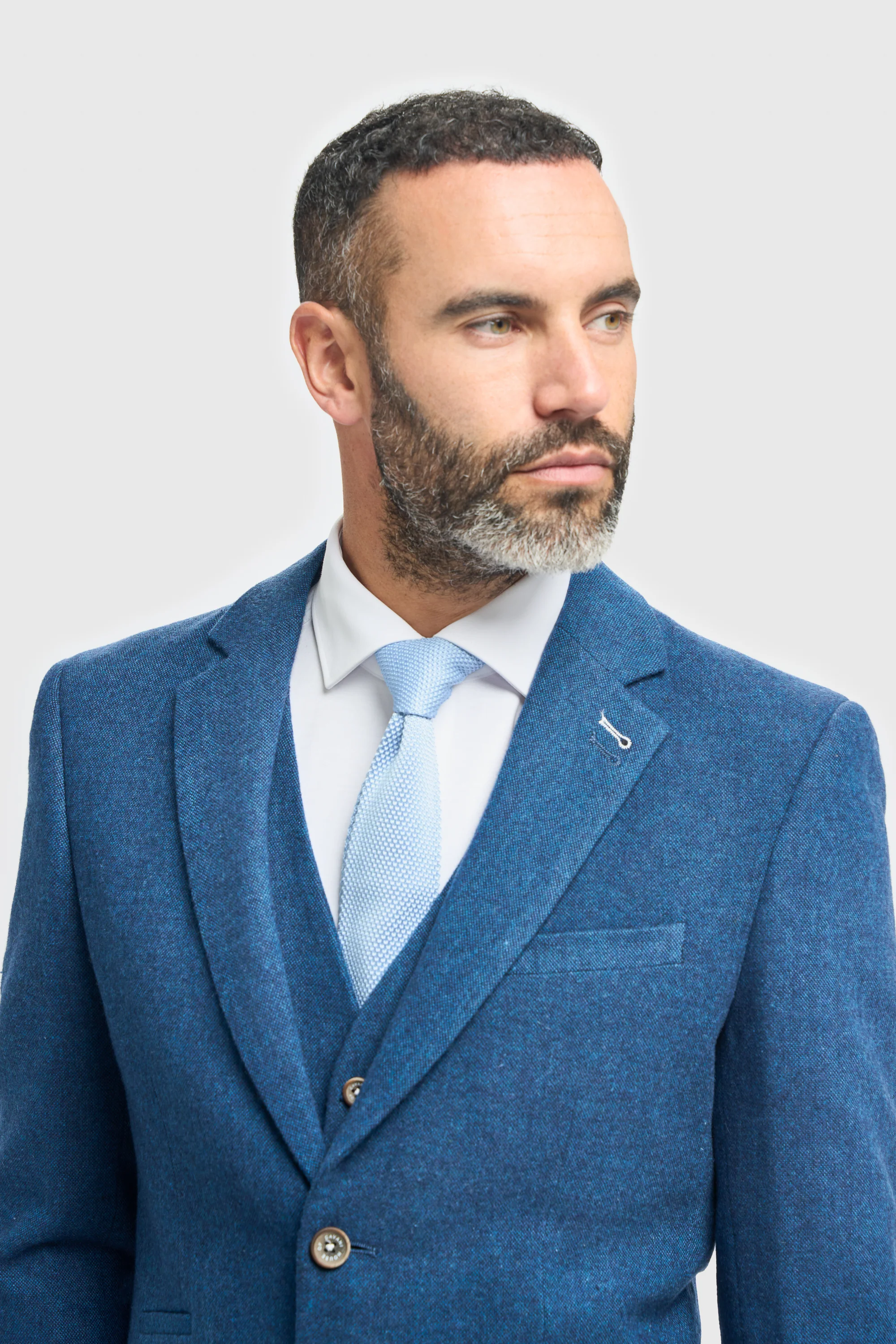 Blue Tweed Blazer - Image 3