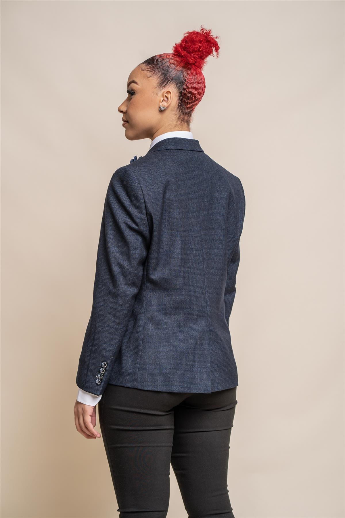 Ladies Caridi Navy Blazer - Image 4