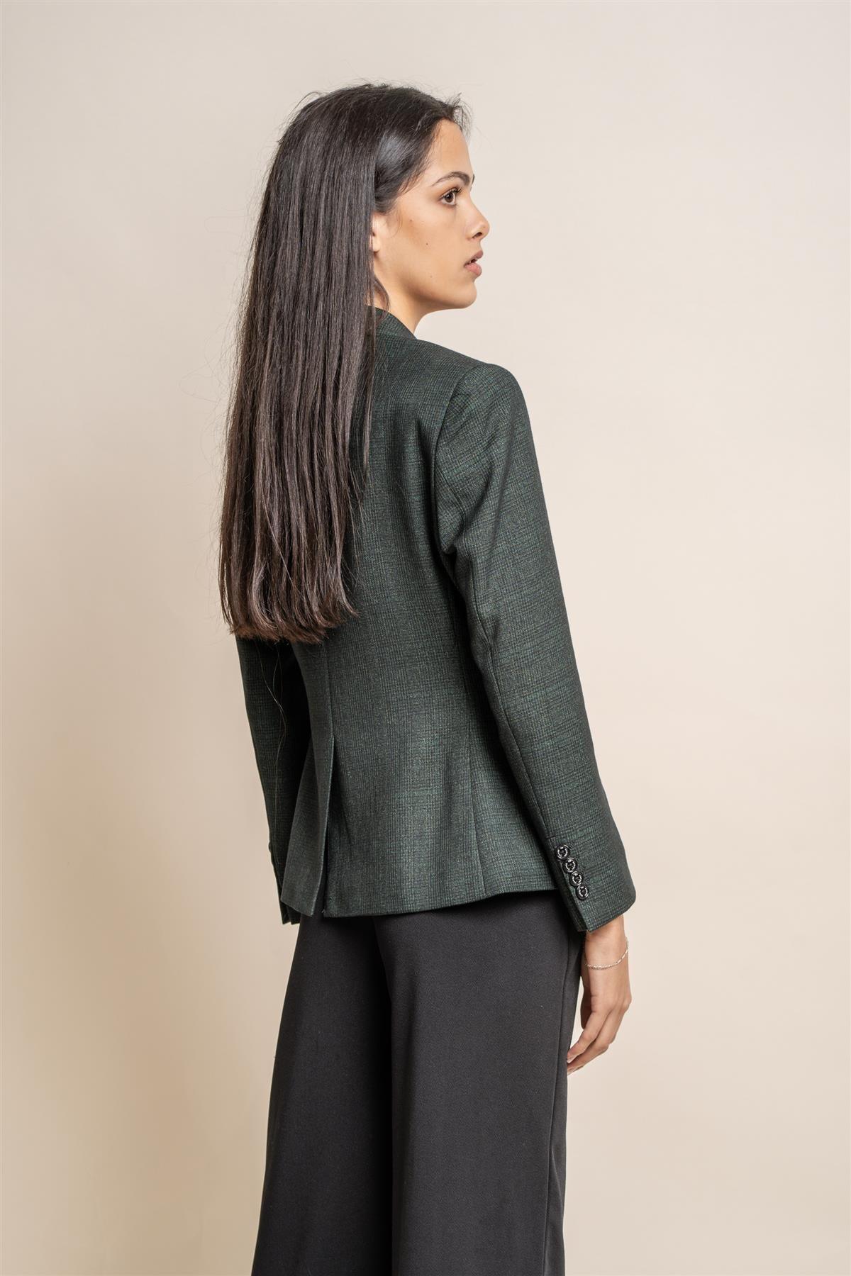 Ladies Caridi Olive Blazer - Image 3
