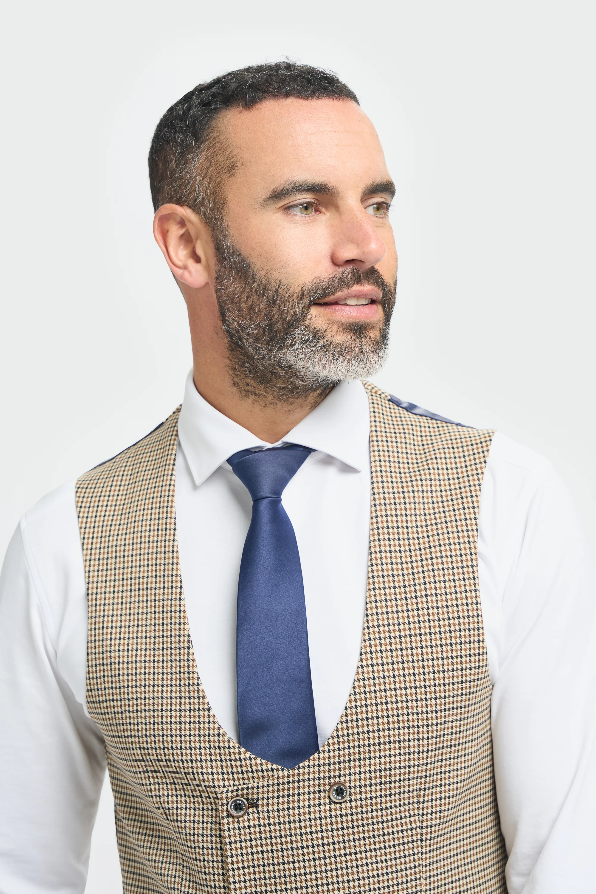 Elwood Houndstooth Double Breasted Waistcoat - Image 3