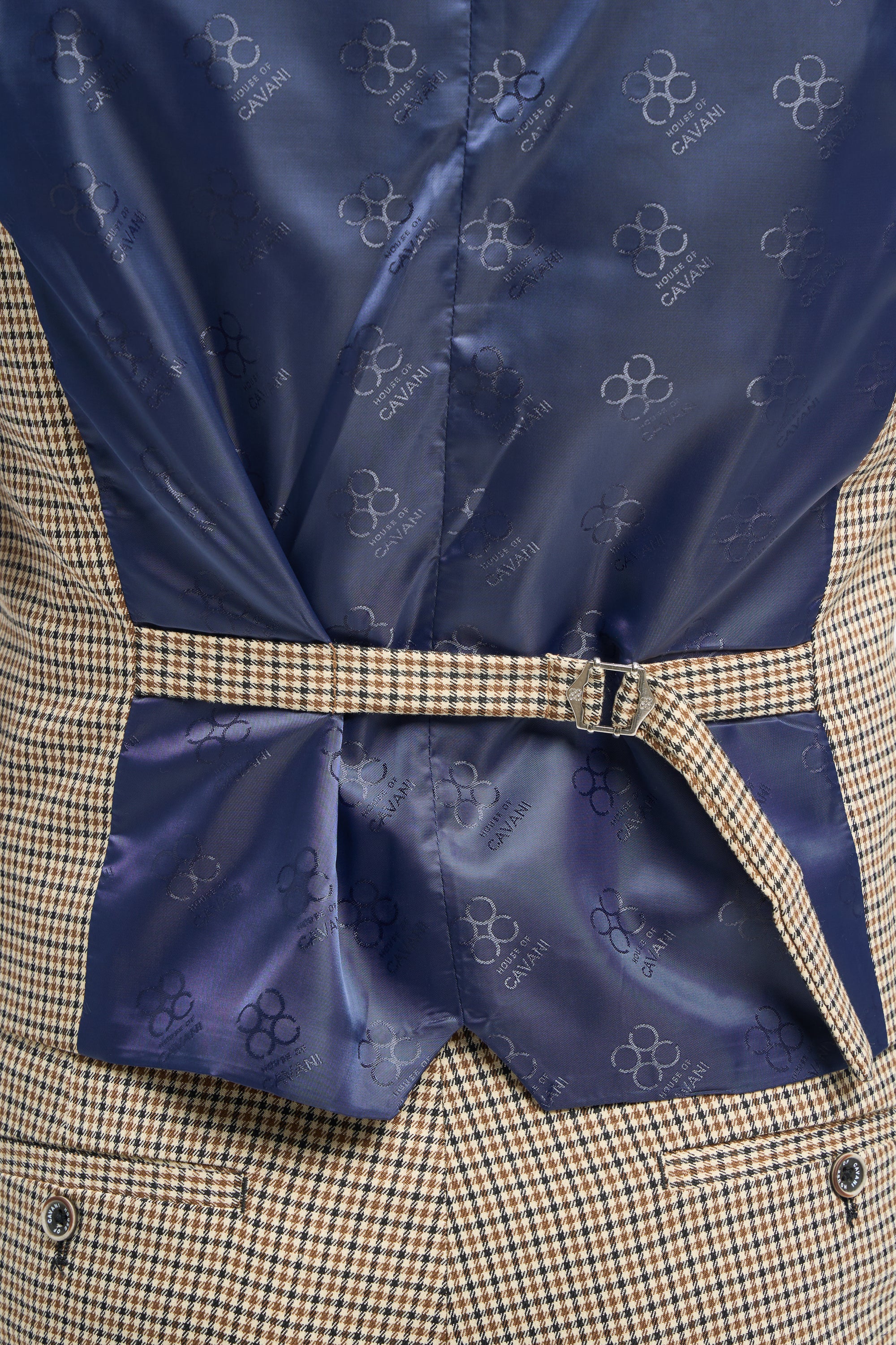 Elwood Houndstooth Double Breasted Waistcoat - Image 6