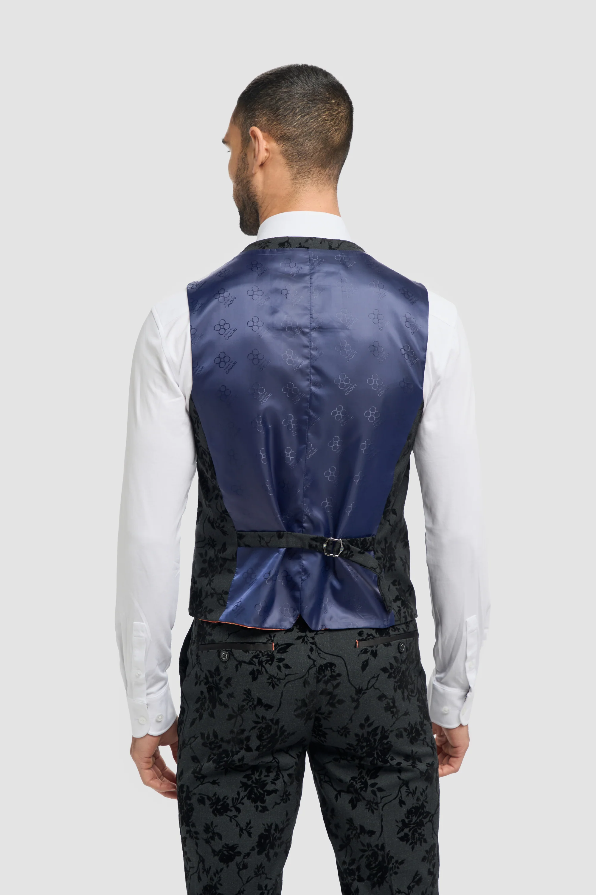 Georgi Floral Double Breasted Waistcoat - Image 5