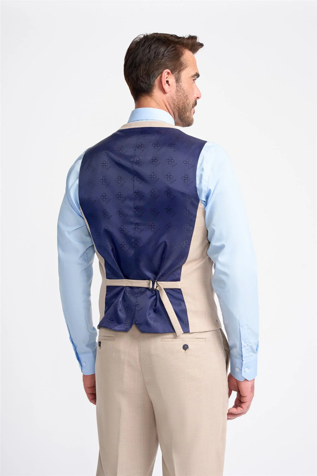 Miami Beige Waistcoat - Image 3