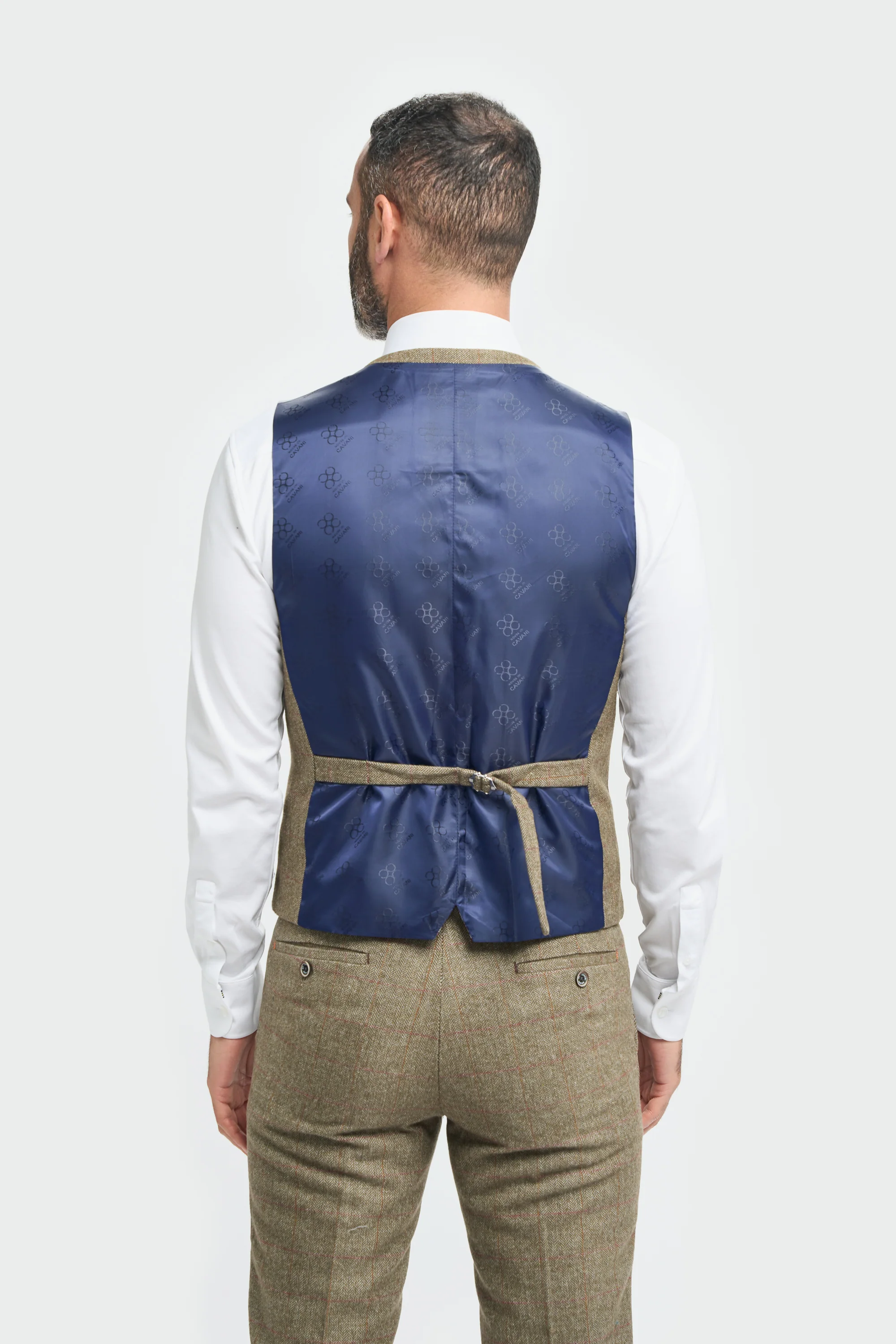 Sage Check Three Piece Suit - Image 8