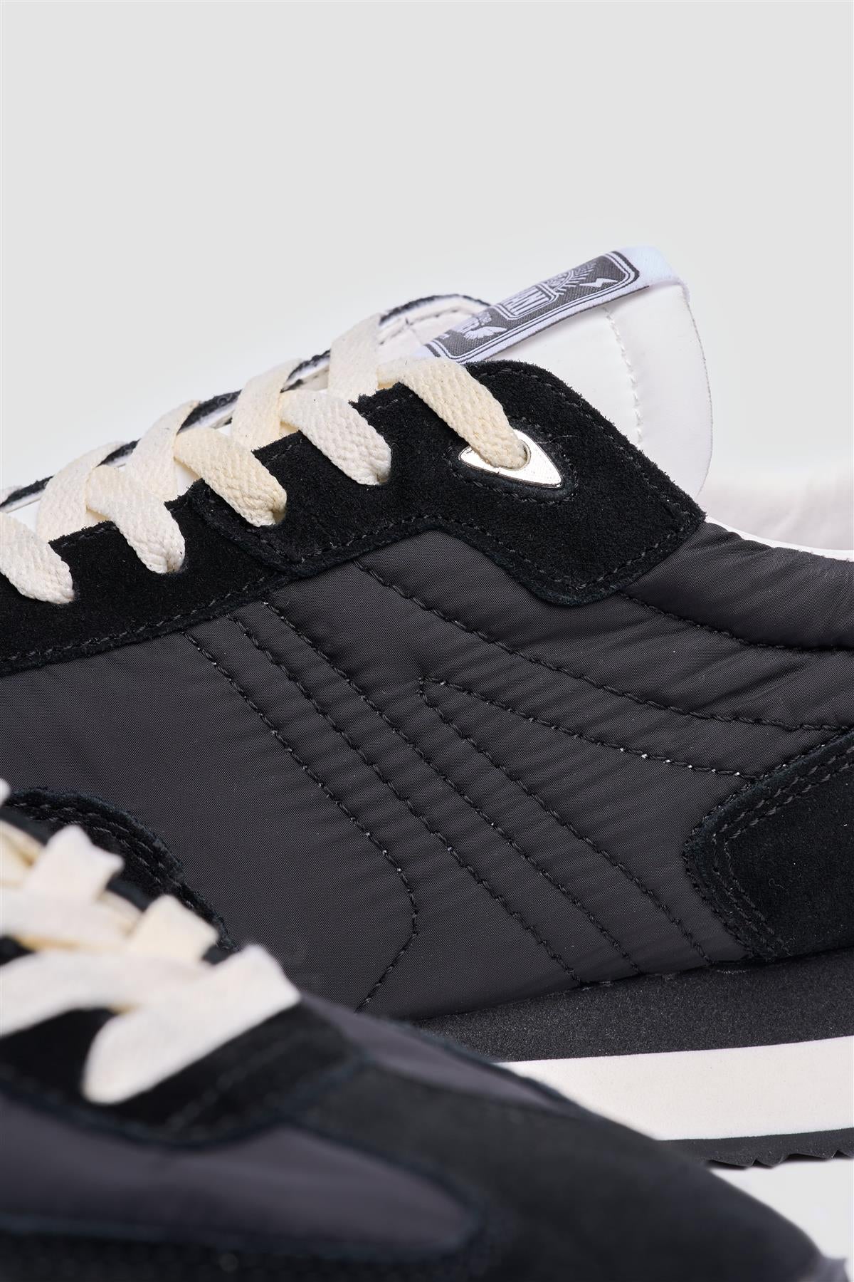 International Runner Black Lightweight Nylon Trainer - Image 7