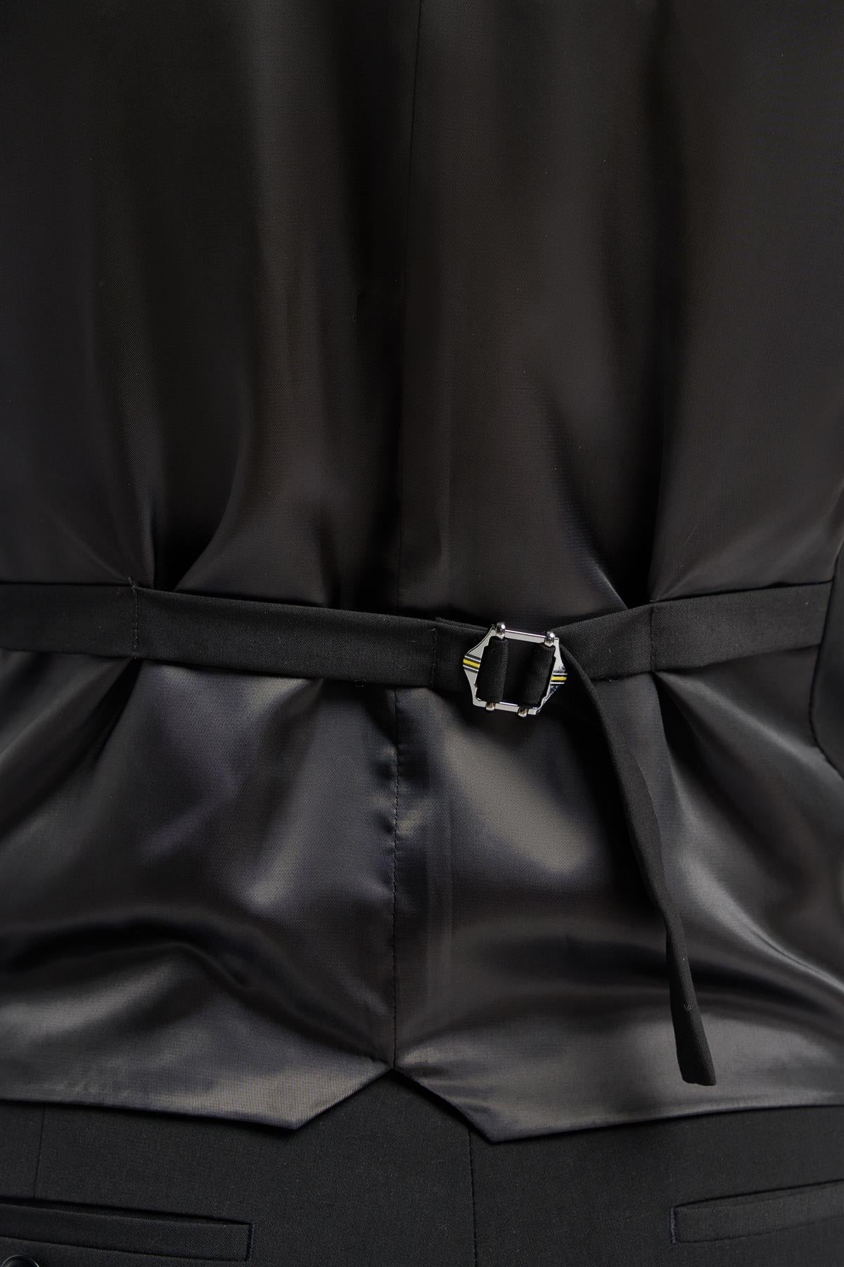 Malibu Black Waistcoat - Image 6
